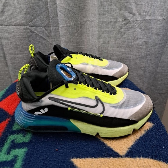 %Nike Air Max 2090 Men\'s Valerian Blue Lime Volt BV9977-101 Trainers Size 13 A5 main image 10